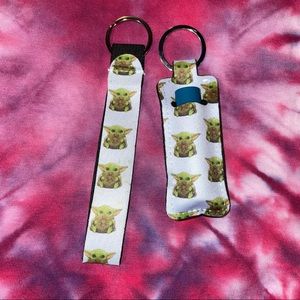 Baby Yoda Wristlet and lipstick holder Made2order